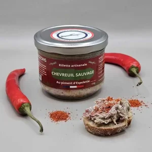 Rillette de Chevreuil Sauvage au Piment d'Espelette